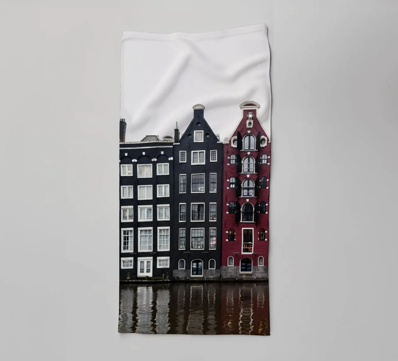 Amsterdam canal houses towel by photolovers