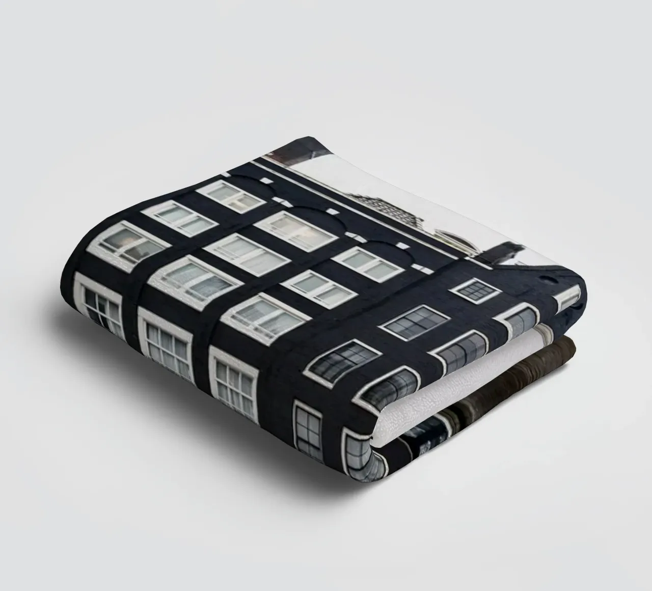 Amsterdam canal houses towel by photolovers