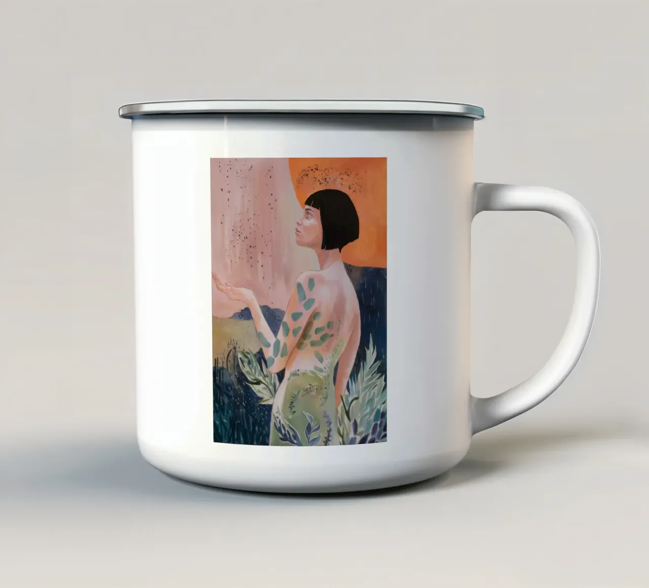 Sguardo posteriore a petali tazza in smalto da Vivid Reverie