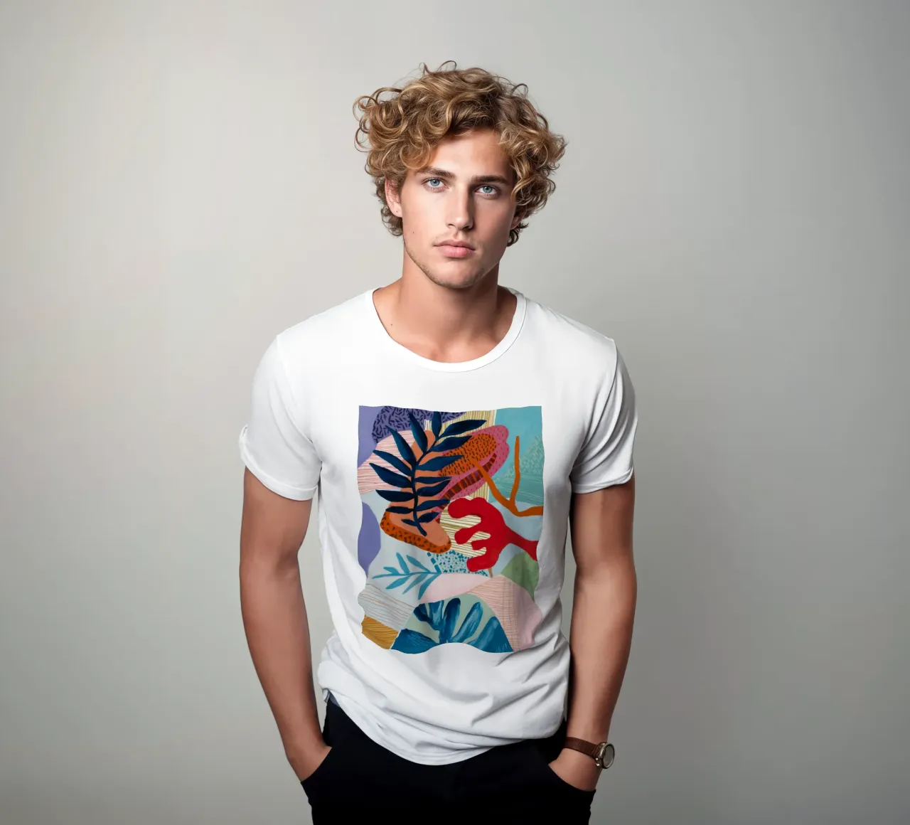 Strata Leaf Texture t-shirt da Vivid Reverie