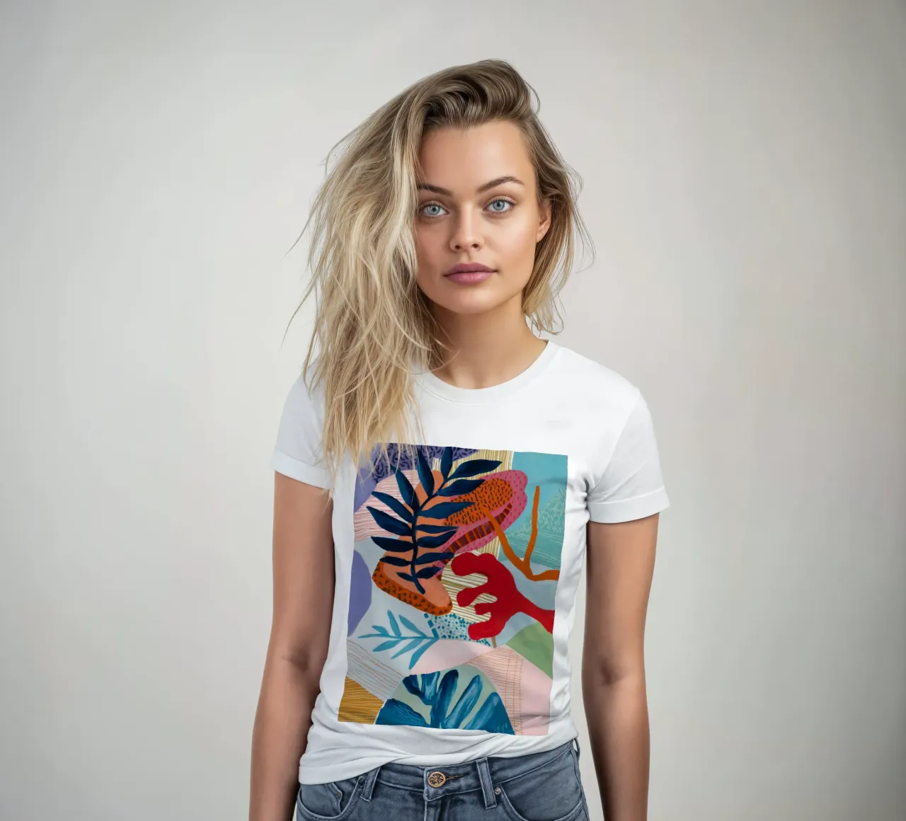 Strata Leaf Texture t-shirt da donna da Vivid Reverie