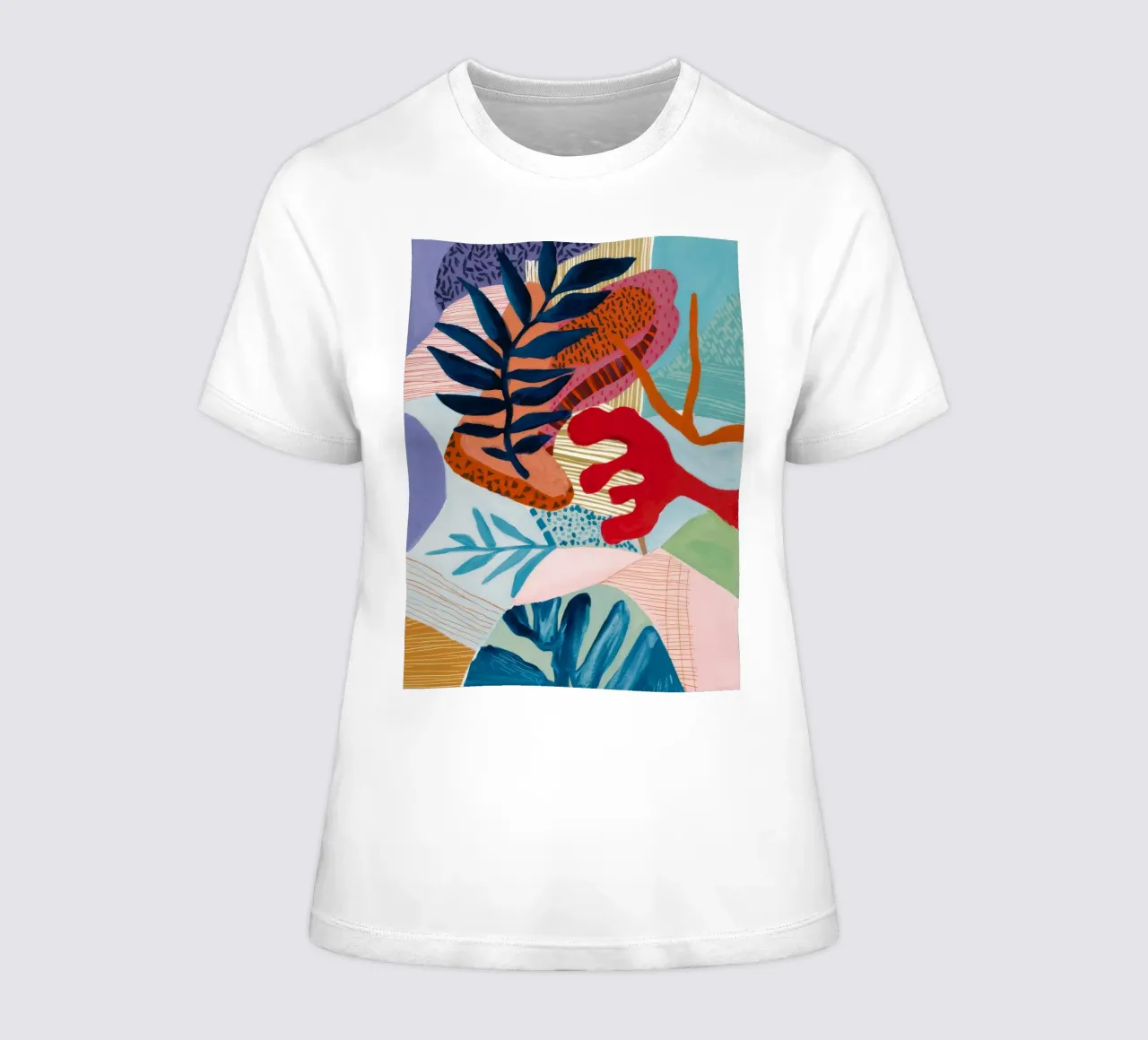 Strata Leaf Texture t-shirt da donna da Vivid Reverie
