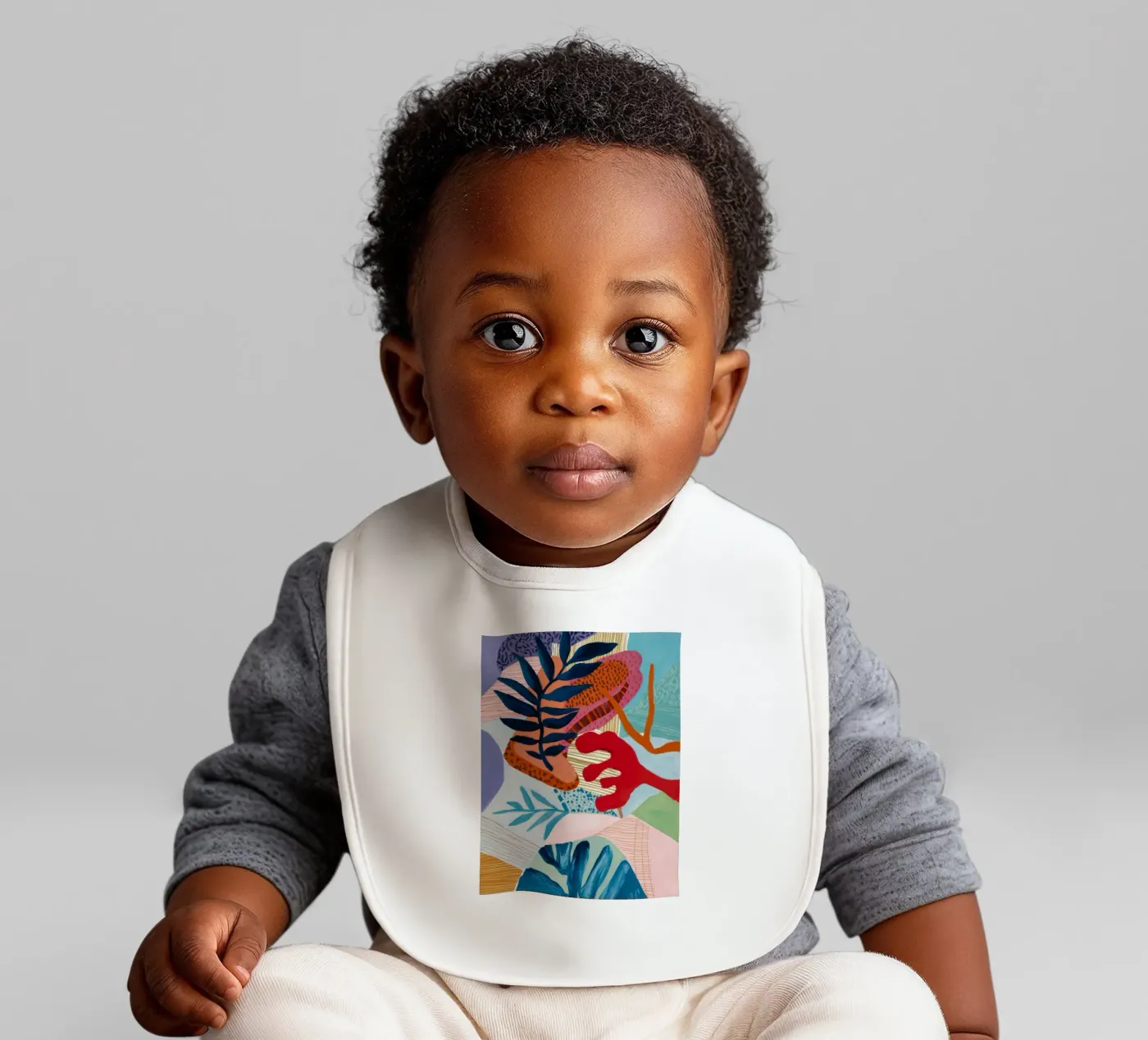 Strata Leaf Texture Babylätzchen von Vivid Reverie