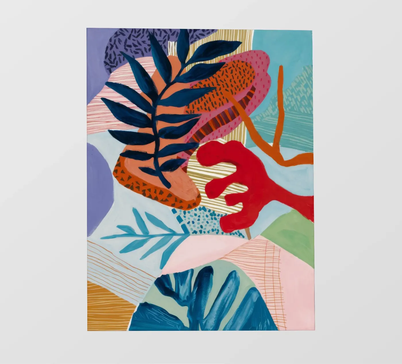 Strata Leaf Texture fotobehang van Vivid Reverie