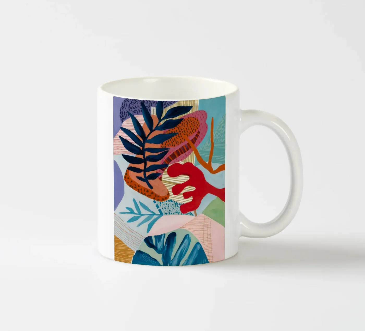 Strata Leaf Texture ceramic mug by Vivid Reverie
