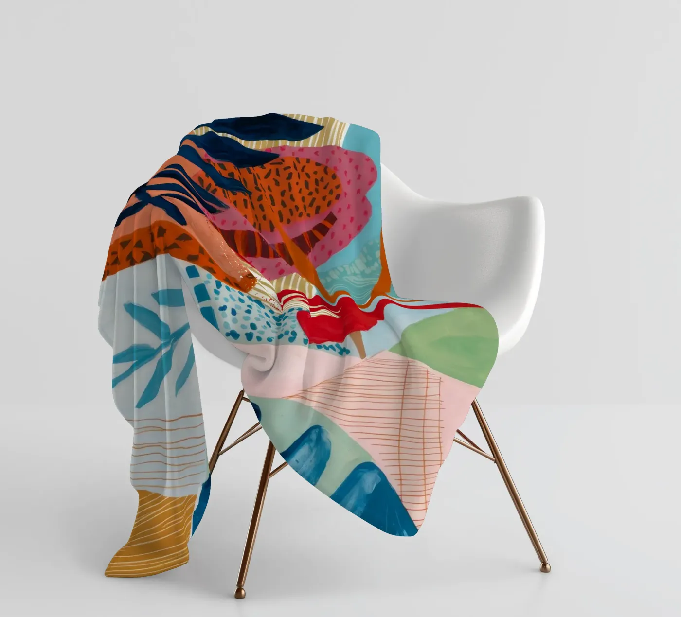 Strata Leaf Texture fleecedeken van Vivid Reverie