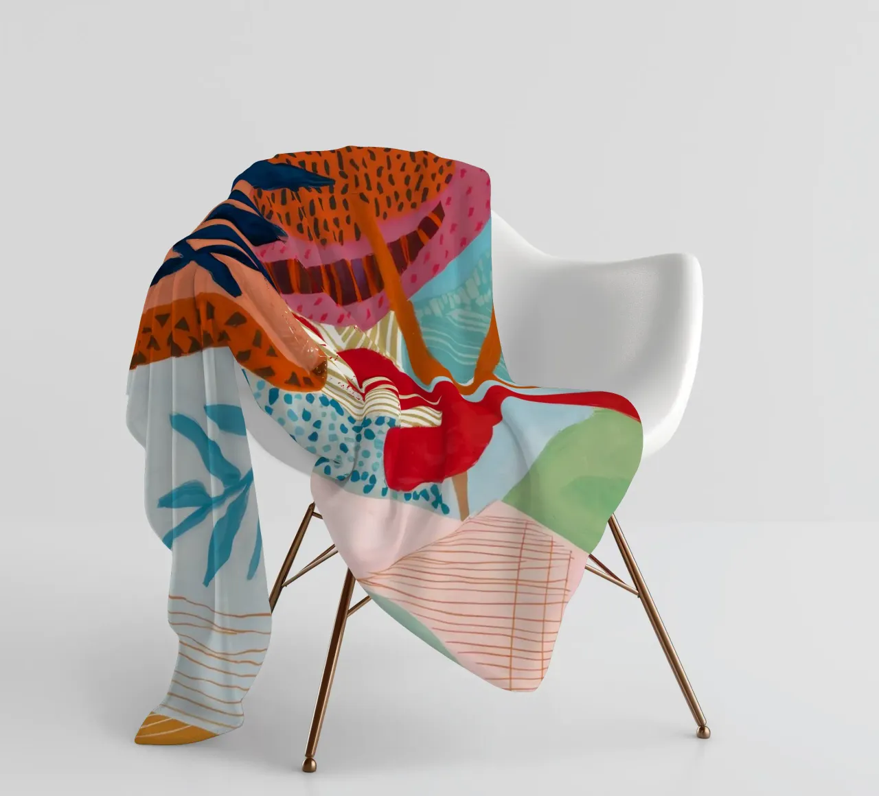 Strata Leaf Texture Fleecedecke von Vivid Reverie