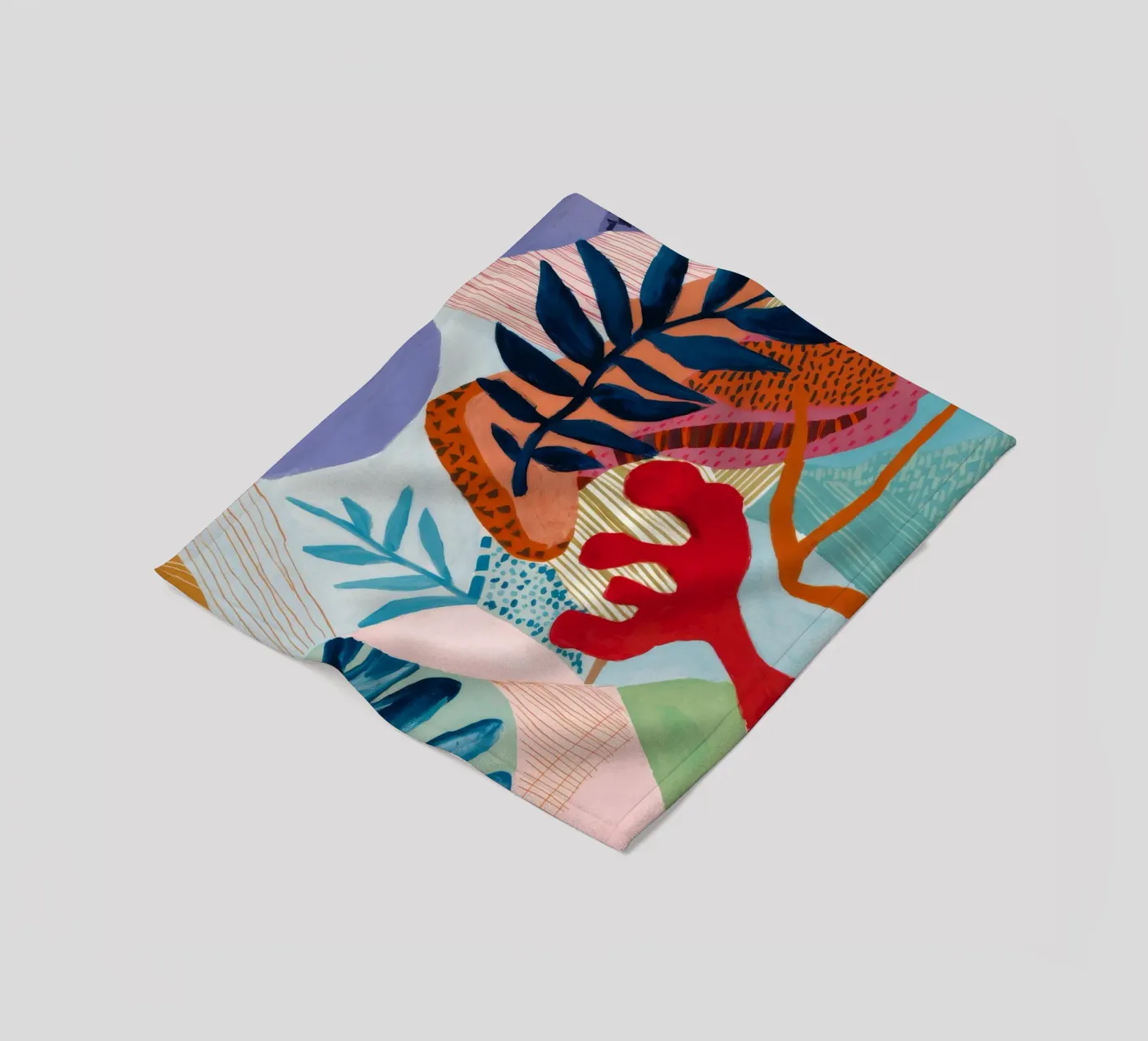 Strata Leaf Texture fleecedeken van Vivid Reverie