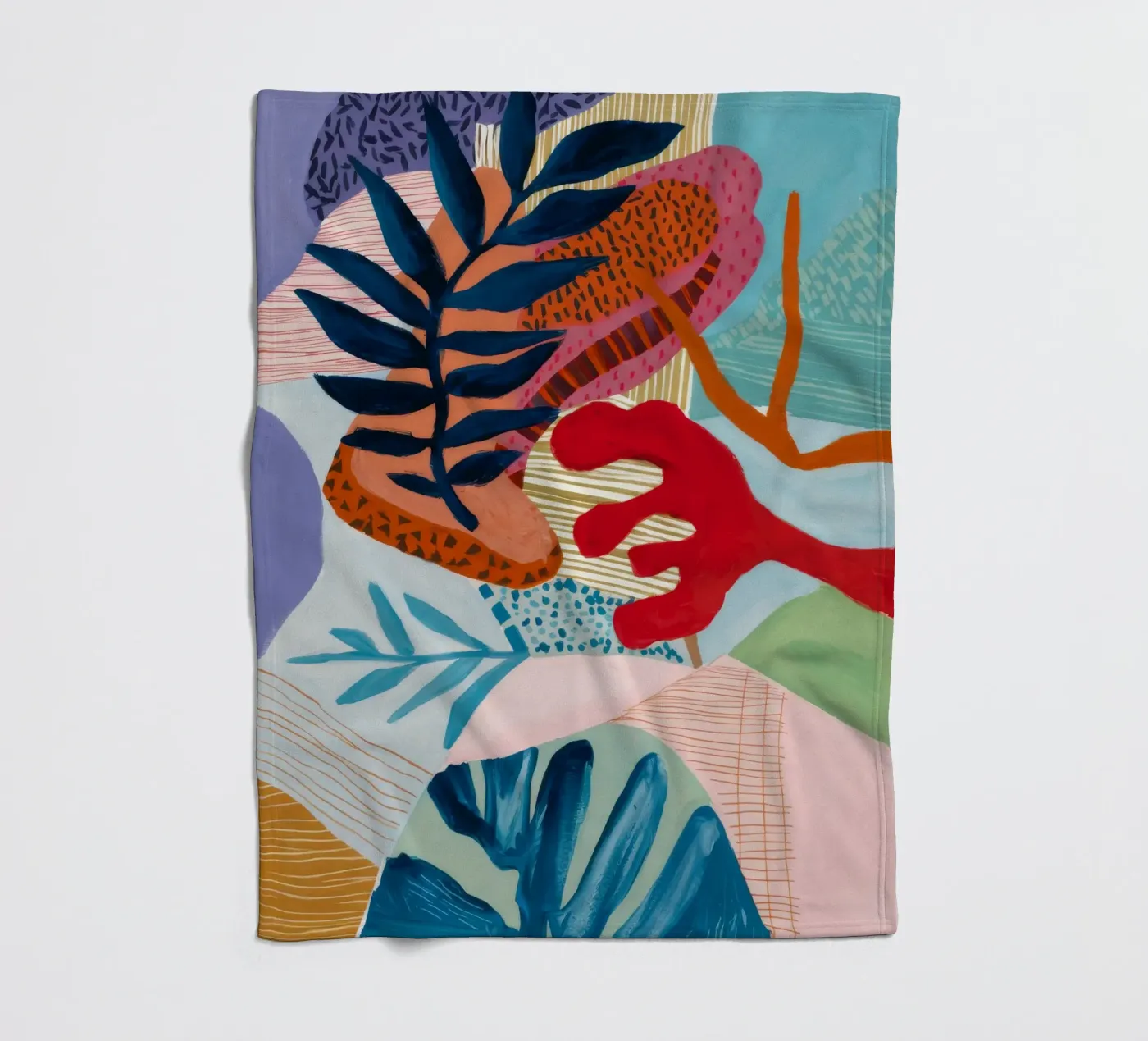 Strata Leaf Texture fleecedeken van Vivid Reverie