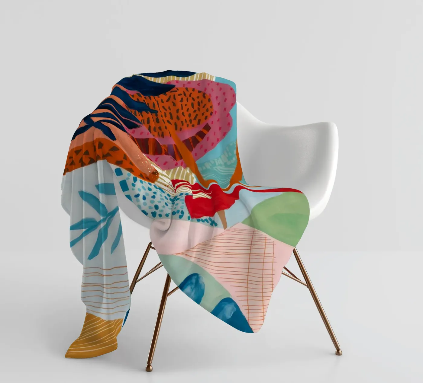 Strata Leaf Texture fleecedeken van Vivid Reverie