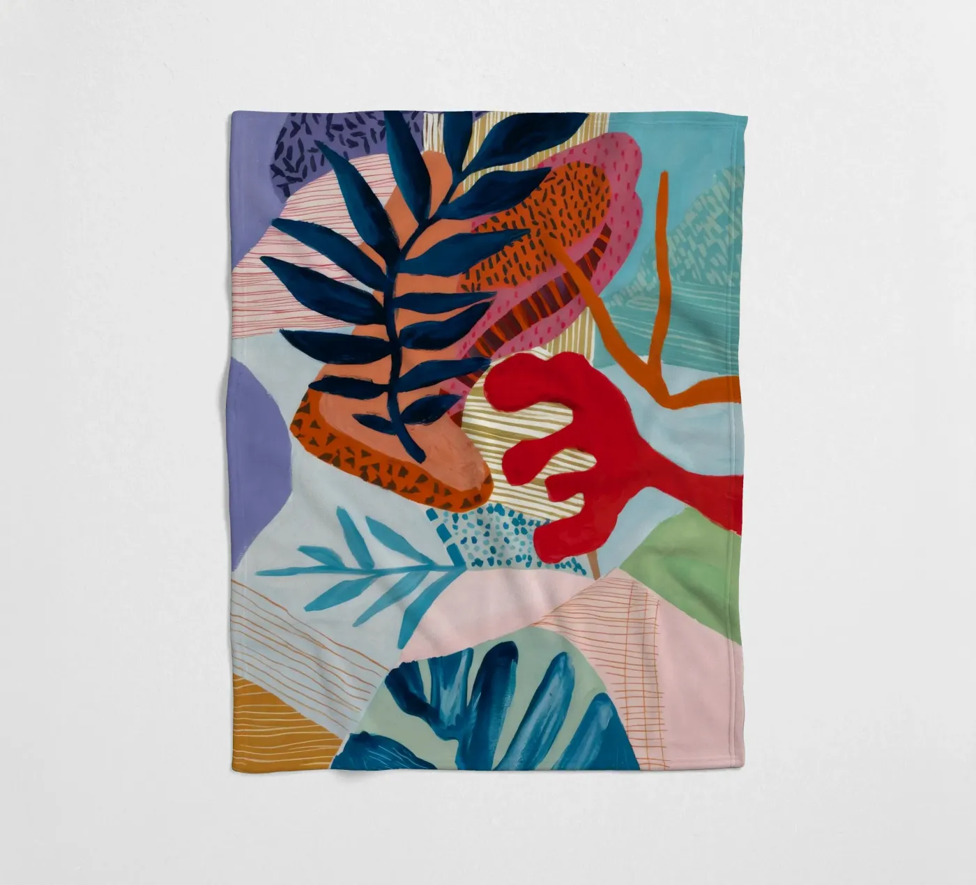 Strata Leaf Texture fleecedeken van Vivid Reverie