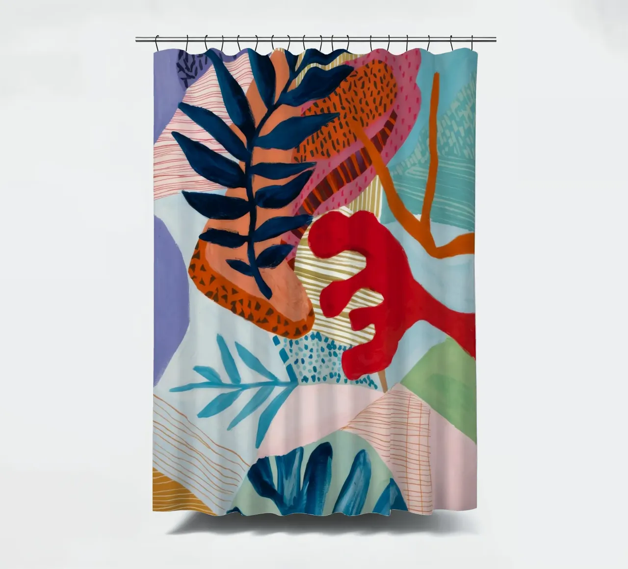 Strata Leaf Texture tenda da doccia da Vivid Reverie