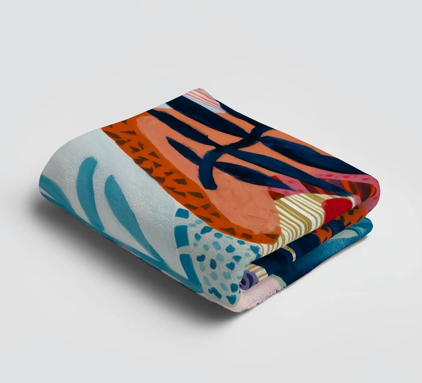 Strata Leaf Texture badhanddoek van Vivid Reverie