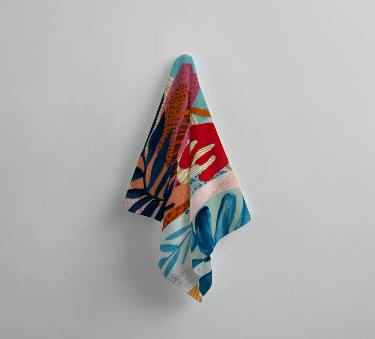 Strata Leaf Texture towel by Vivid Reverie