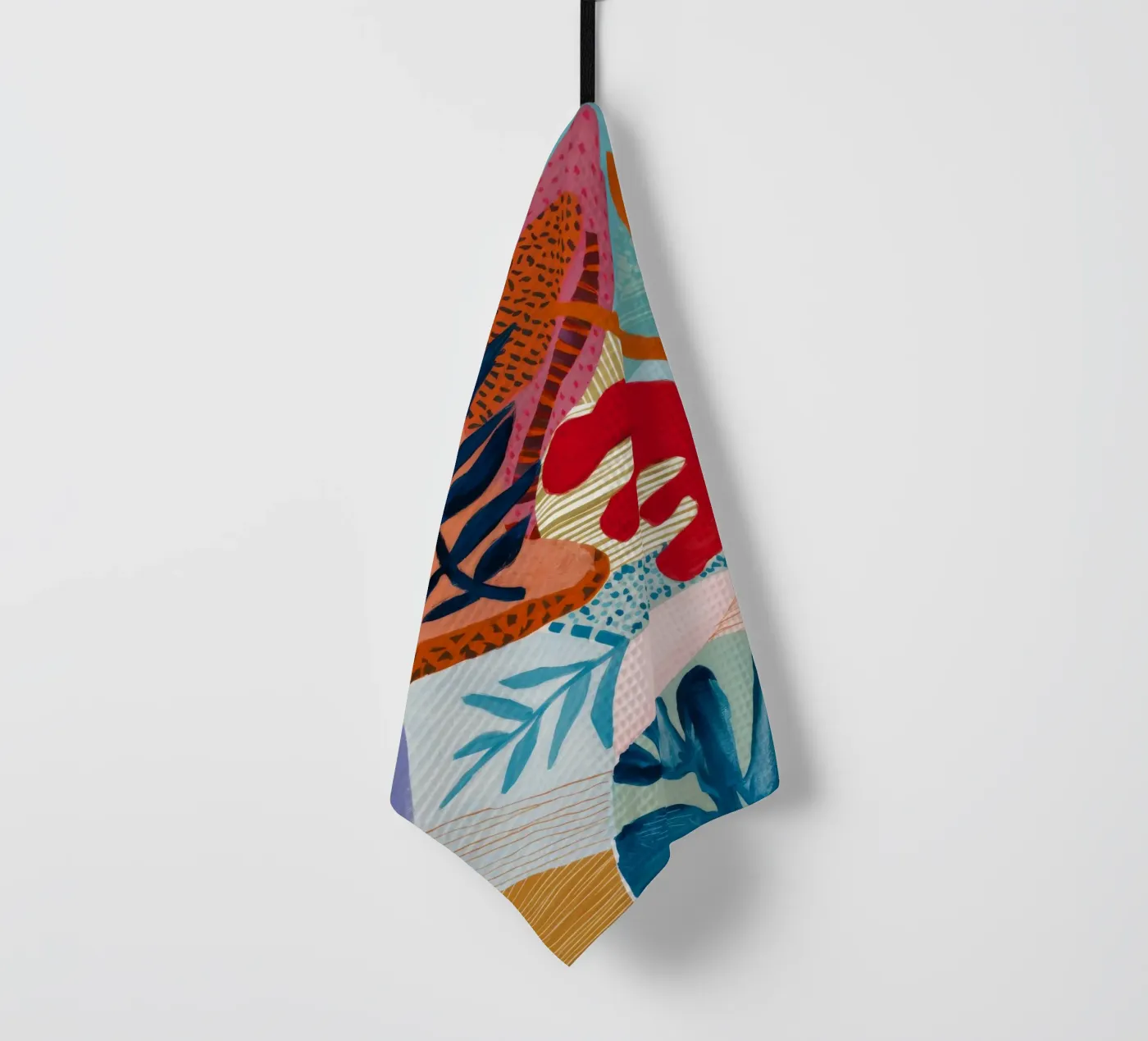 Strata Leaf Texture tea towel by Vivid Reverie