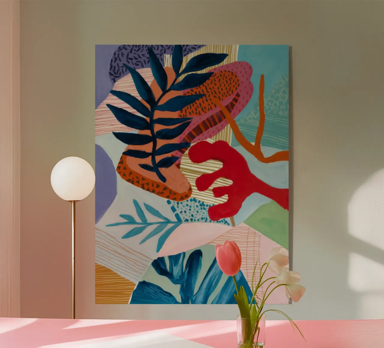 Strata Leaf Texture plexiglas de Vivid Reverie