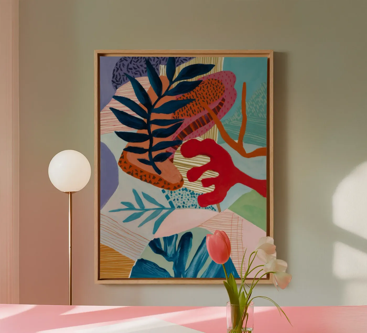 Strata Leaf Texture tela da Vivid Reverie