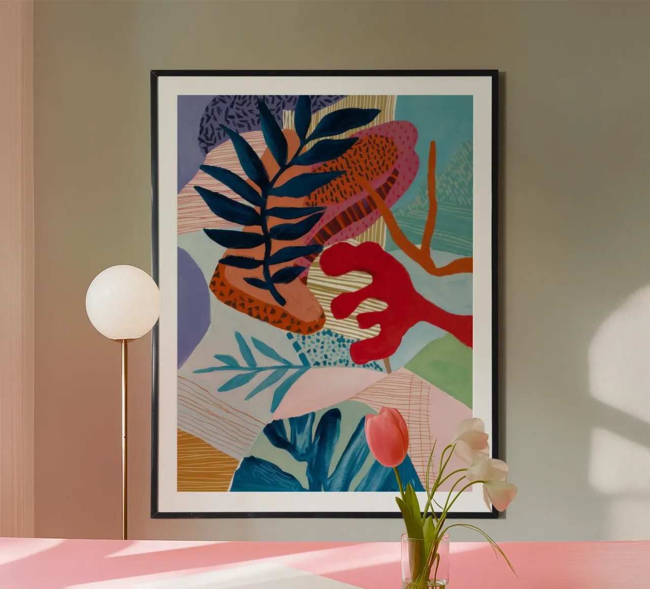 Strata Leaf Texture poster da Vivid Reverie