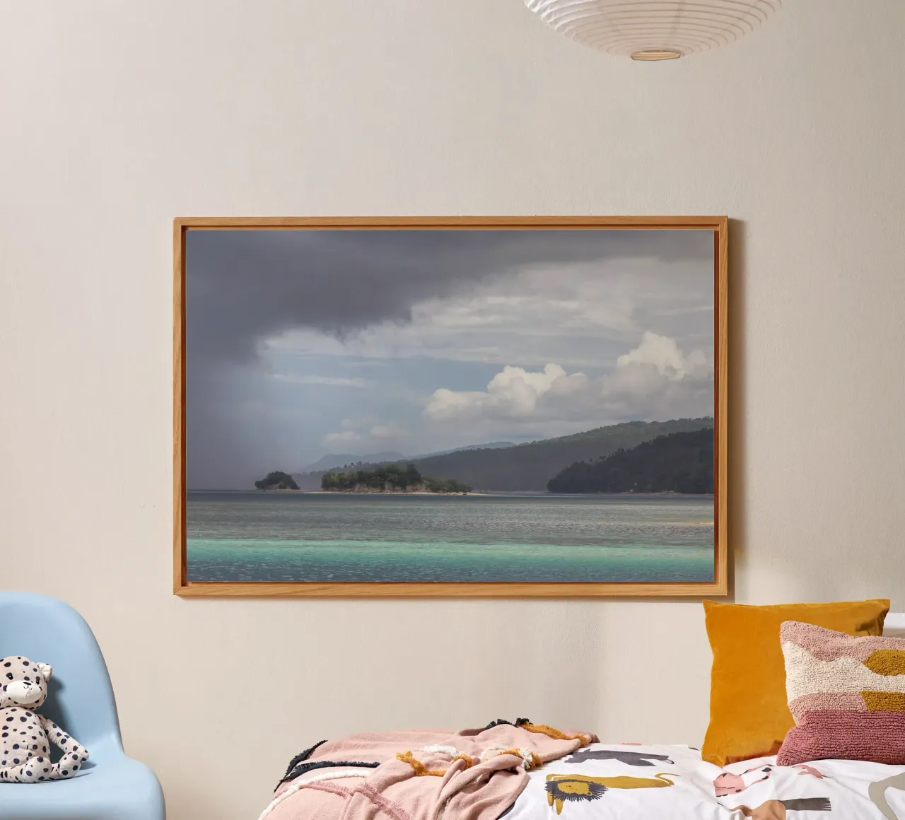 Cloudy sky on a tropical island alluminio dibond da photolovers