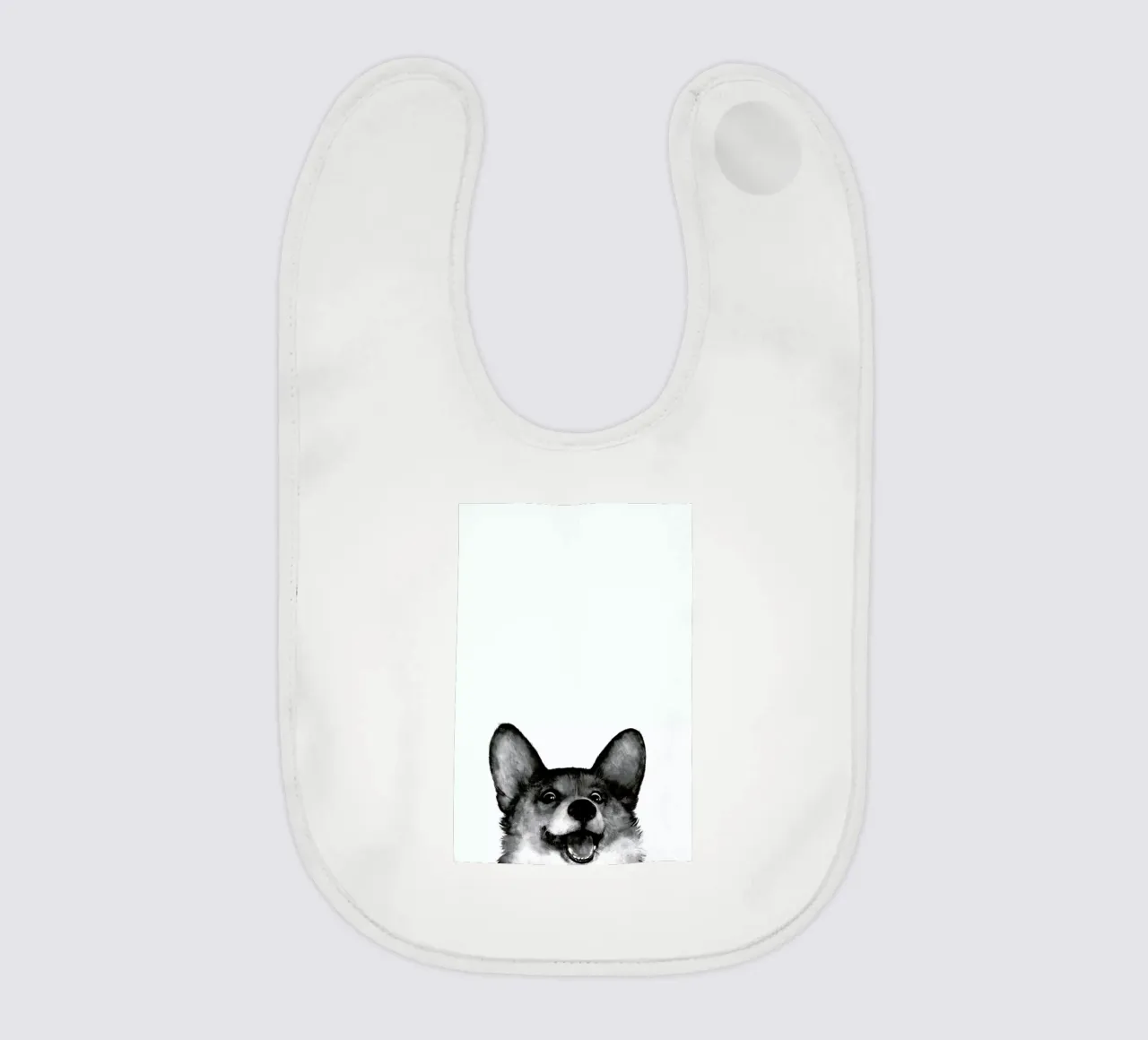 Corgi Babylätzchen von Laura Graves