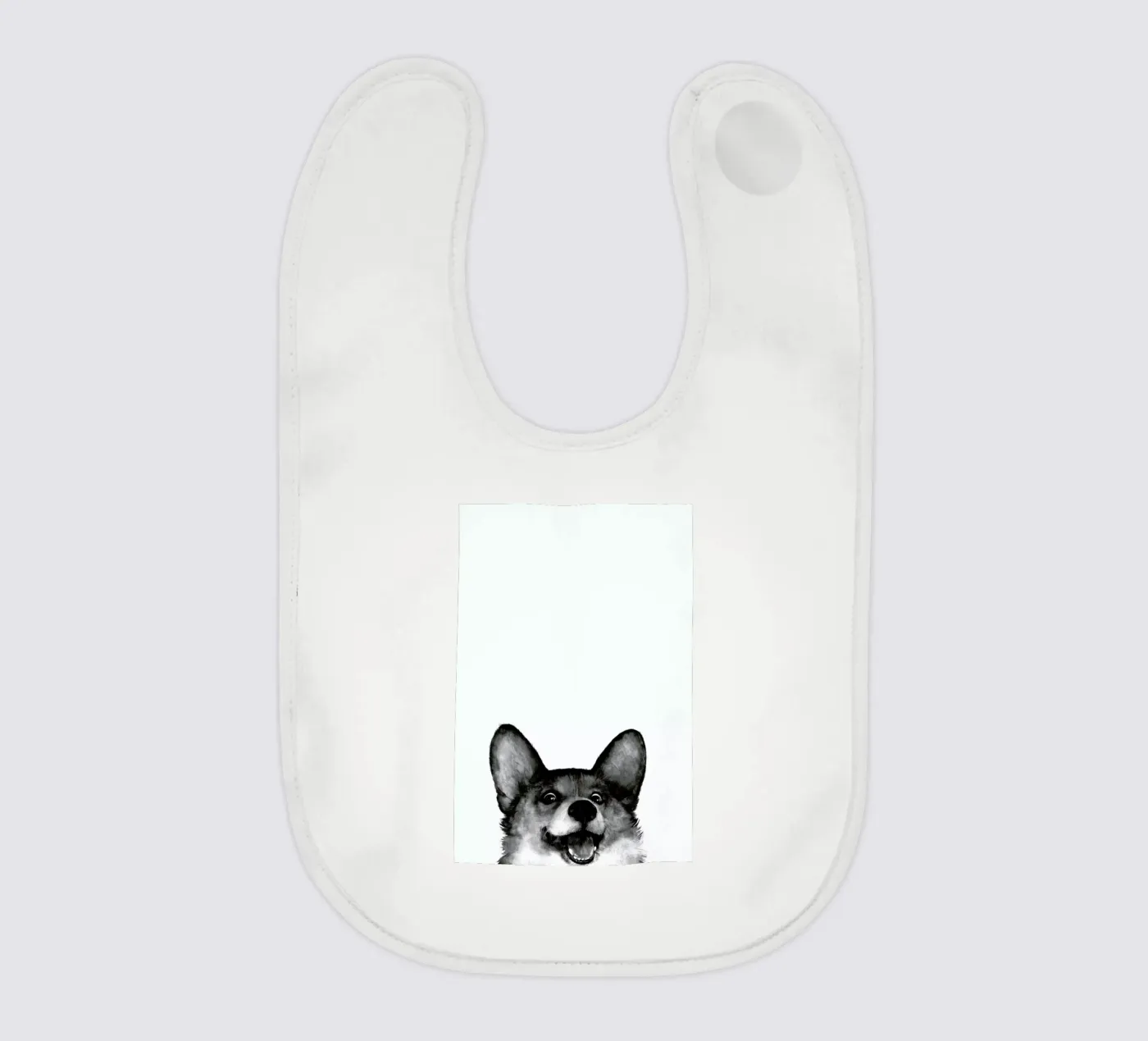 Corgi baby slabbetje van Laura Graves