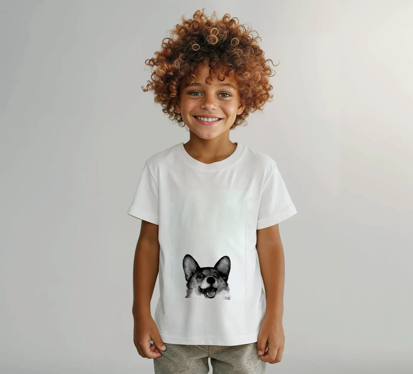 Corgi t-shirt bambini da Laura Graves