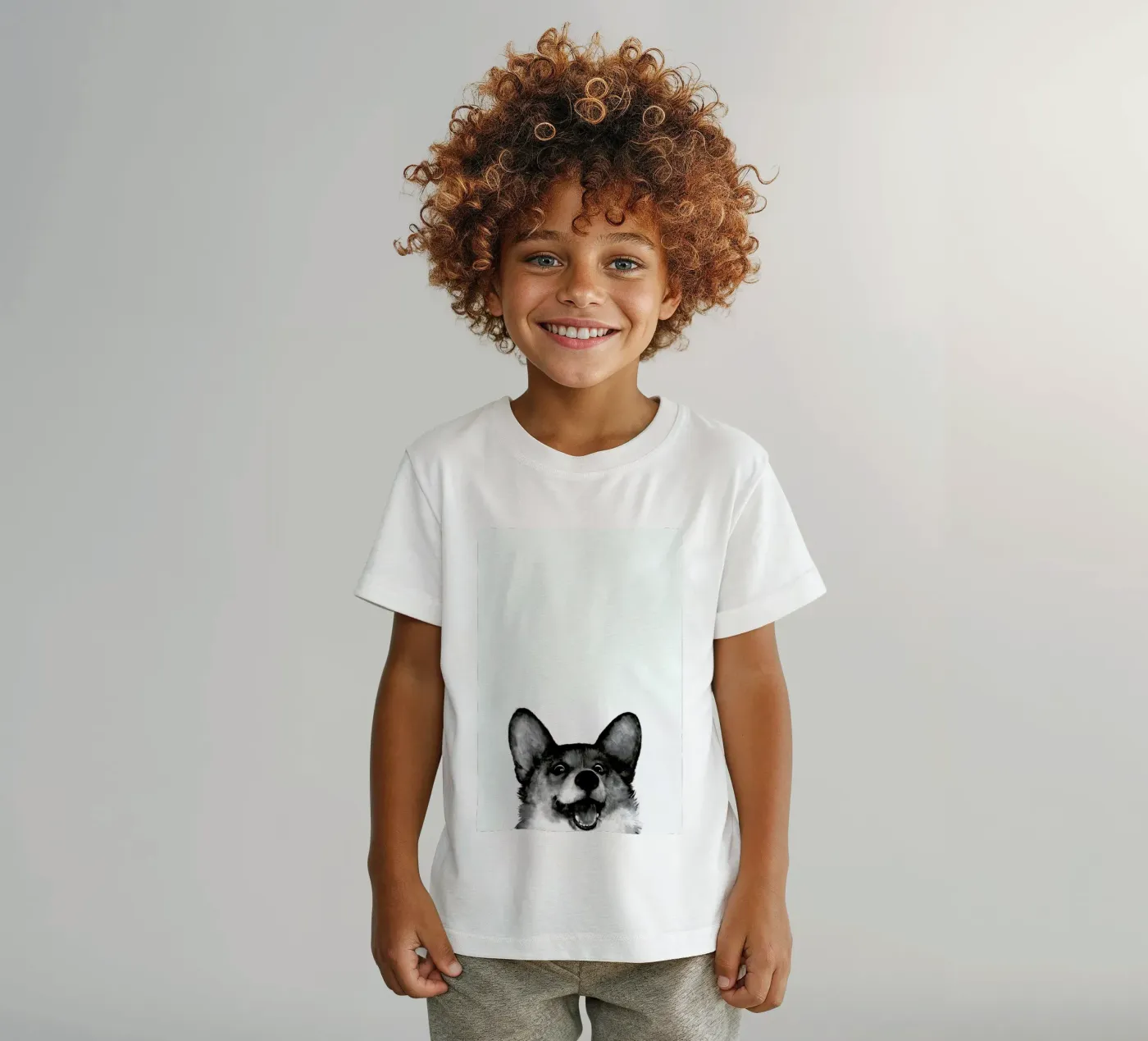 Corgi t-shirt bambini da Laura Graves