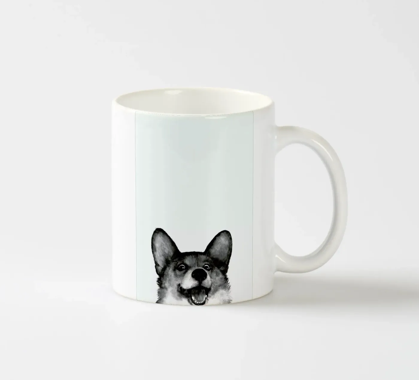 Corgi ceramic mug by Laura Graves