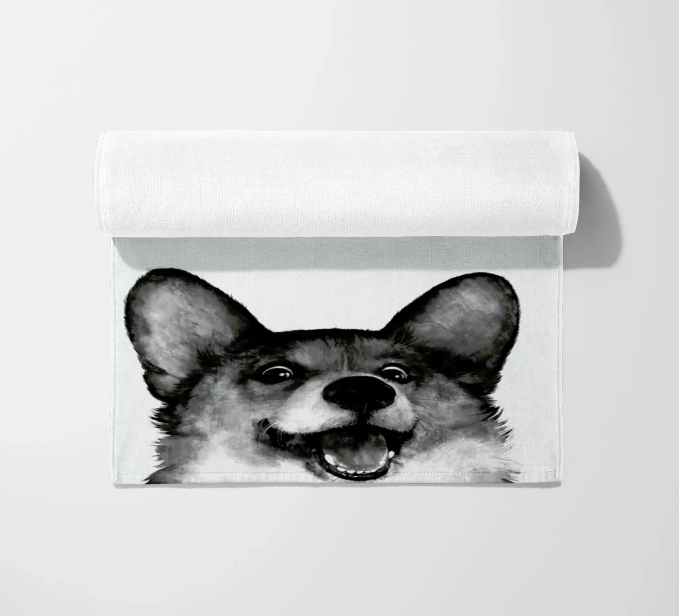 Corgi strandhanddoek van Laura Graves