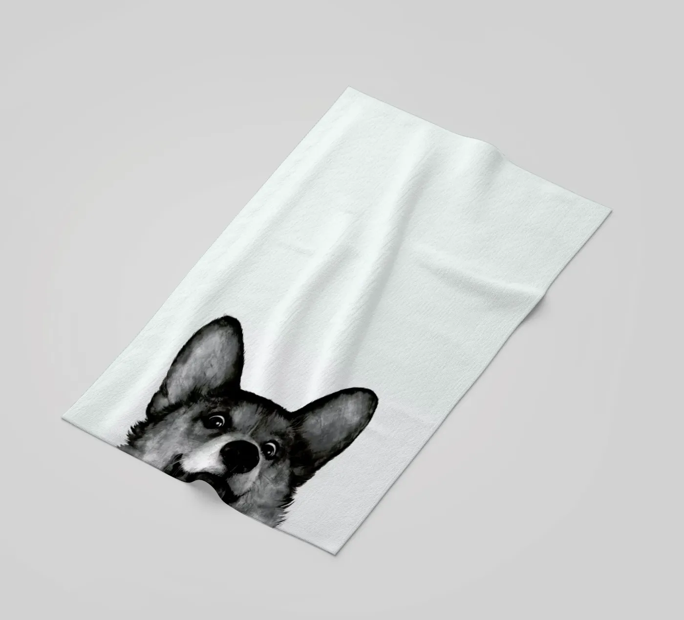 Corgi strandhanddoek van Laura Graves