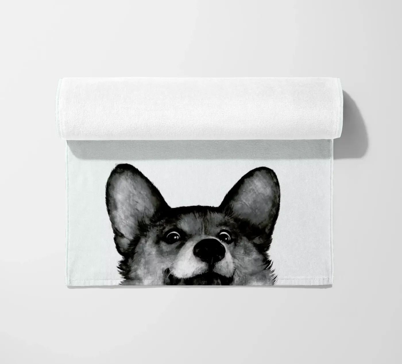 Corgi strandhanddoek van Laura Graves