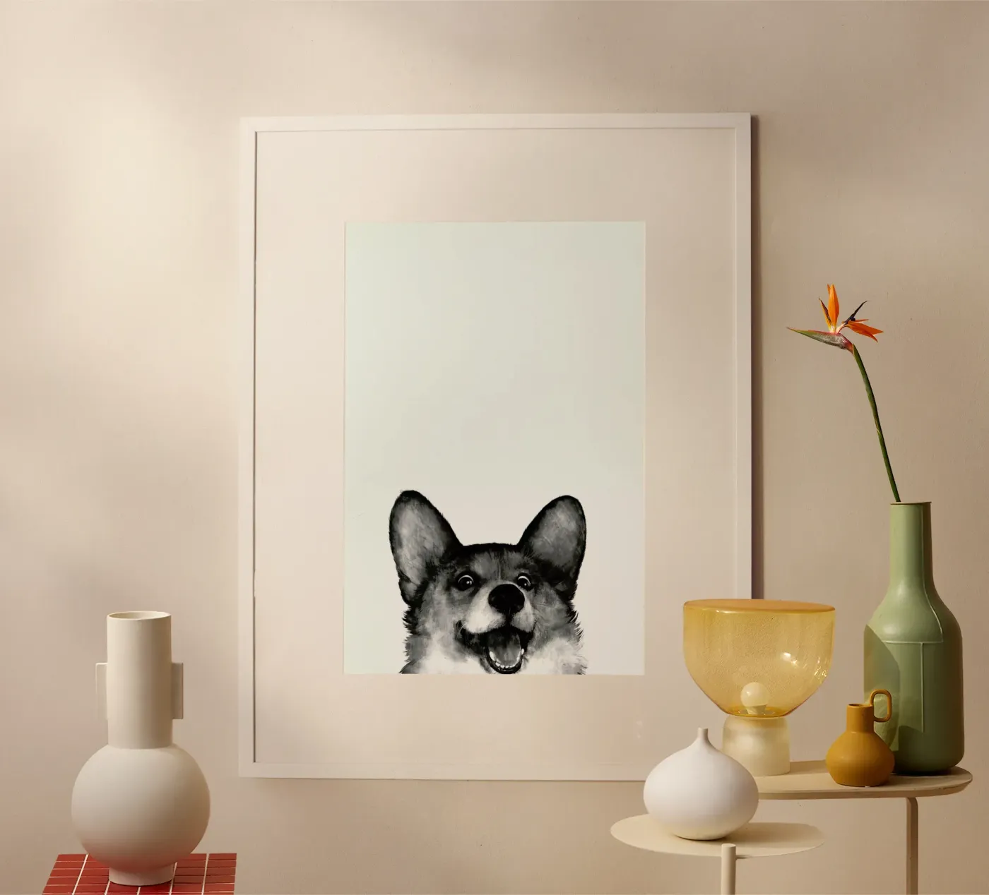 Corgi poster de Laura Graves
