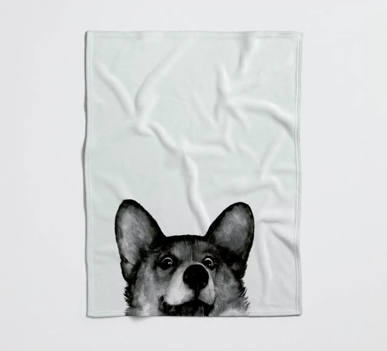Corgi Fleecedecke von Laura Graves