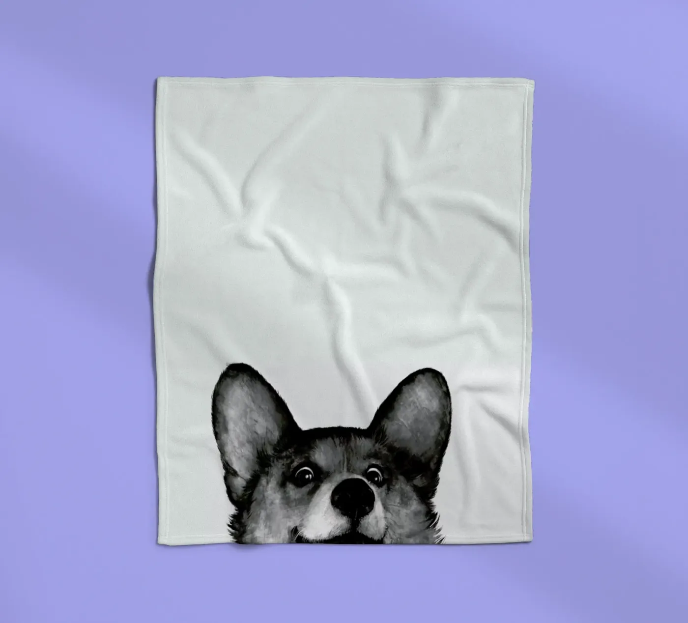Corgi Fleecedecke von Laura Graves