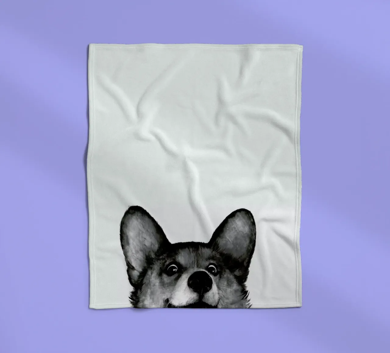 Corgi Fleecedecke von Laura Graves