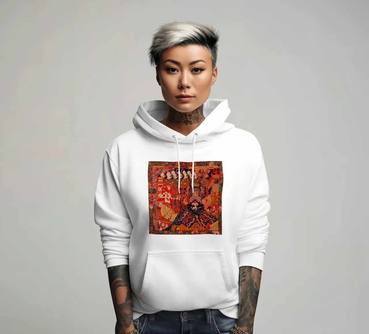 Cuore selvaggio + dove la foresta canta per sempre felpa con cappuccio da Band Merch