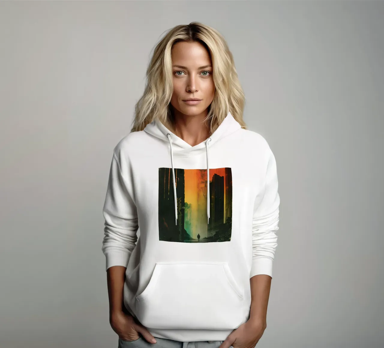 Lupi alle porte Terra desolata felpa con cappuccio da Band Merch