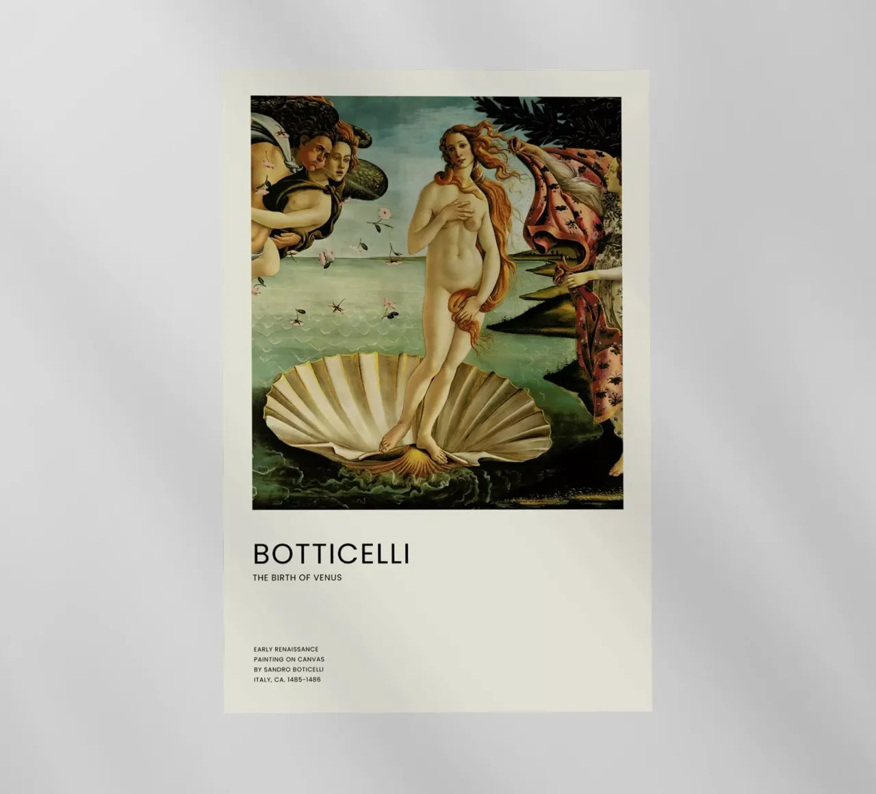 Botticelli - The Birth of Venus Portrait pellicola backlit da Vintage by JUNIQE