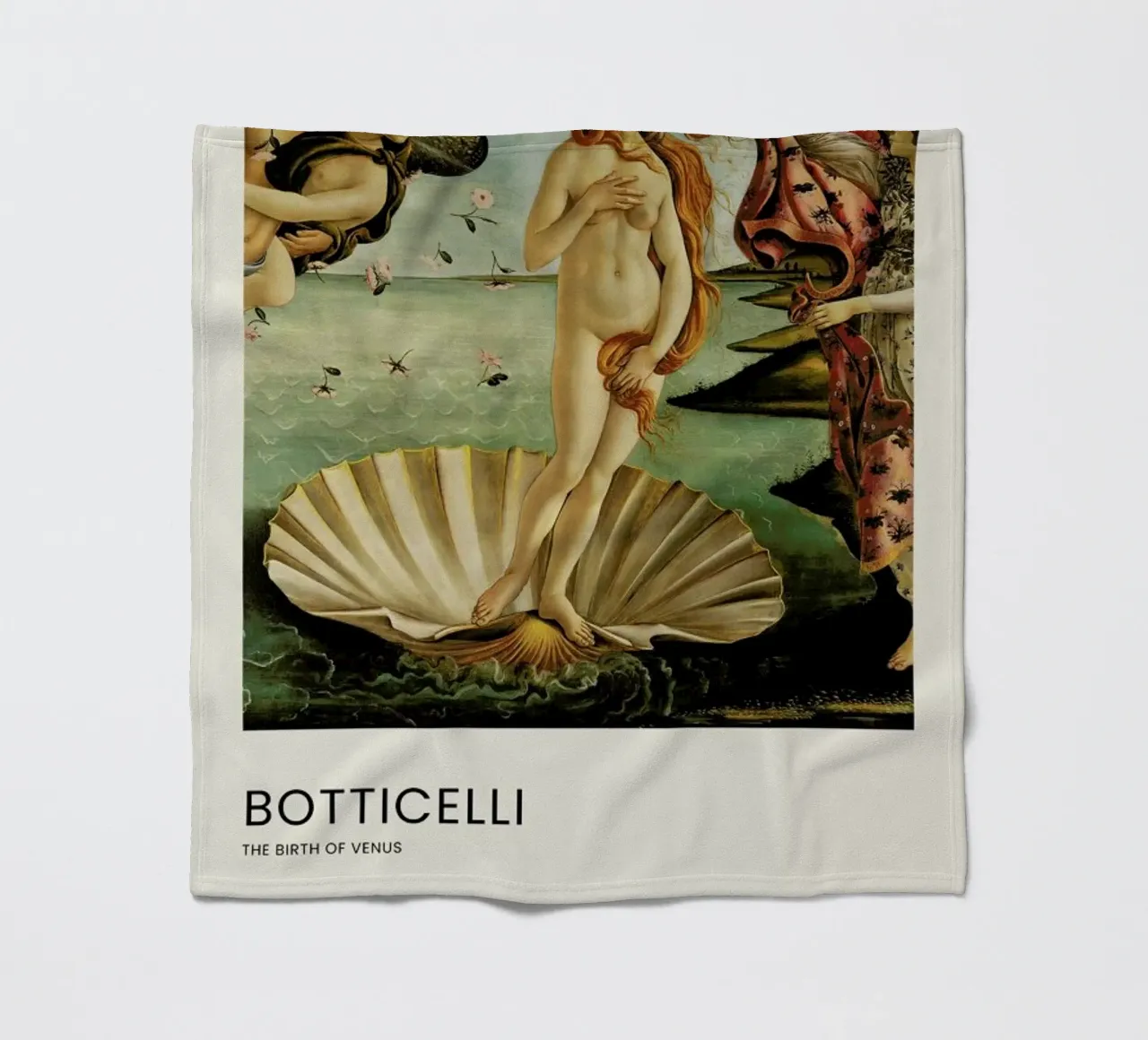 Botticelli - The Birth of Venus Portrait coperta in pile da Vintage by JUNIQE