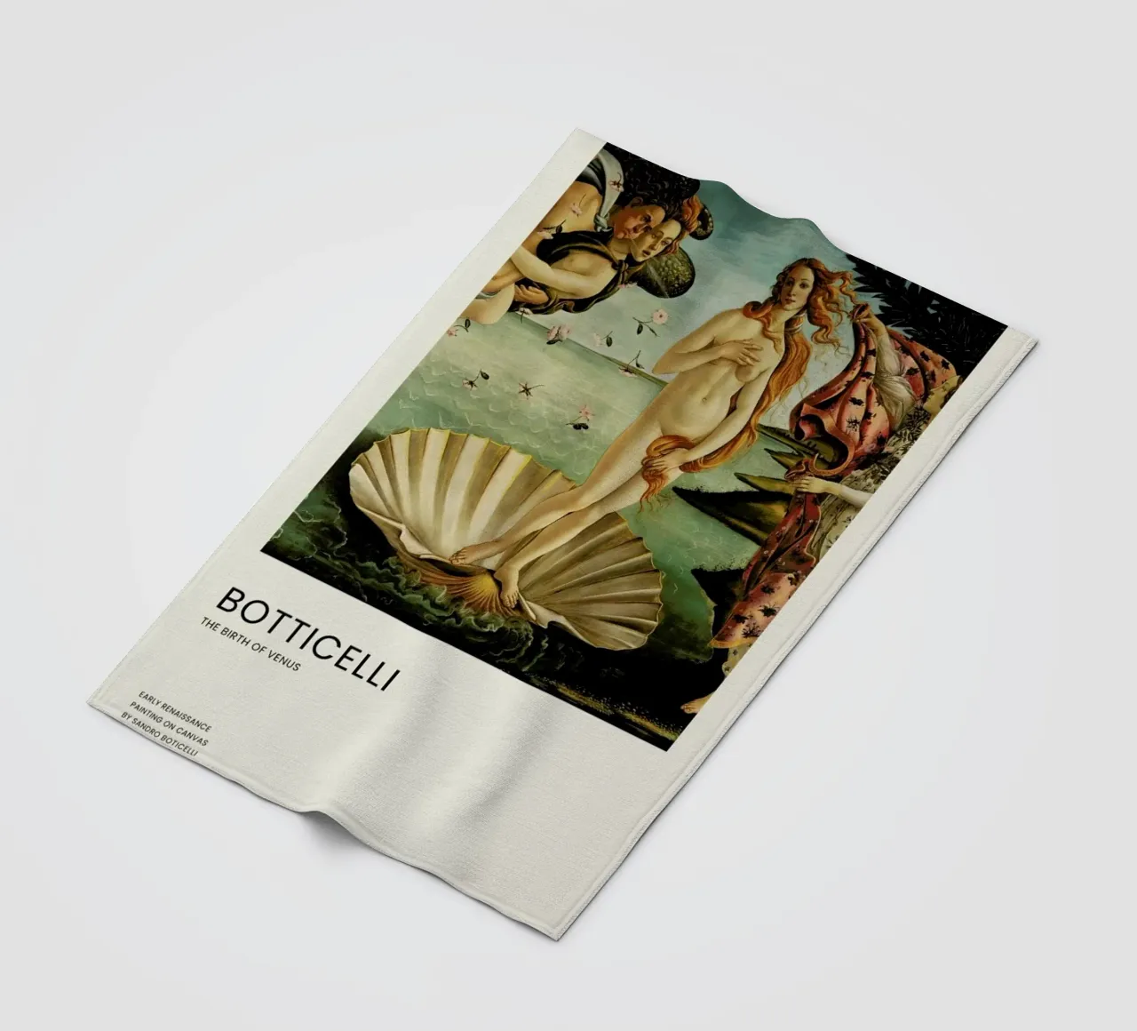Botticelli - The Birth of Venus Portrait coperta in pile da Vintage by JUNIQE