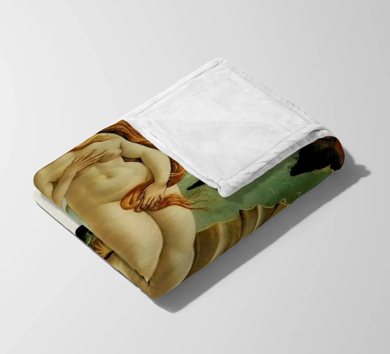 Botticelli - The Birth of Venus Portrait coperta in pile da Vintage by JUNIQE