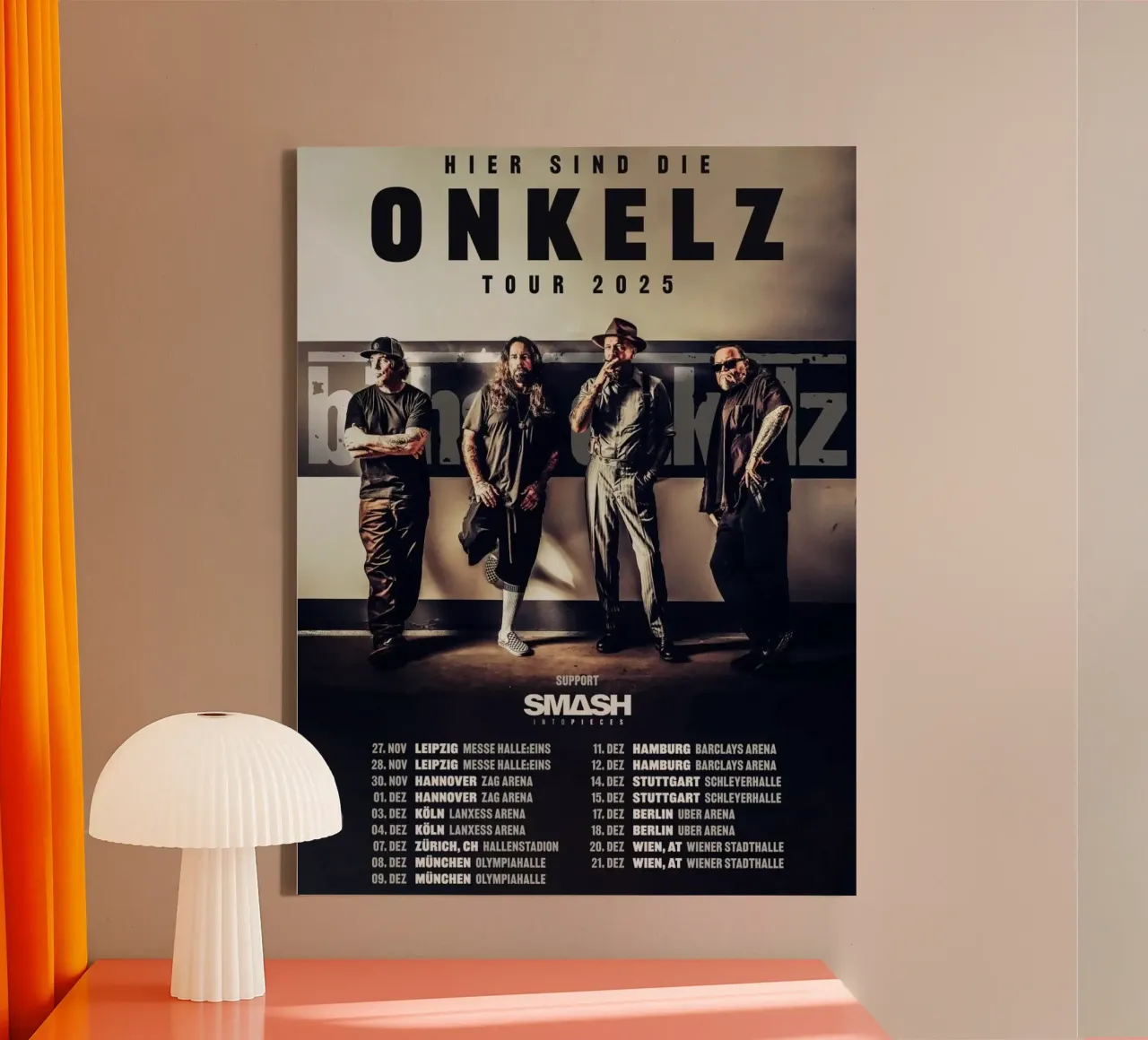 onkelz poster 1 canvas by Band Merch