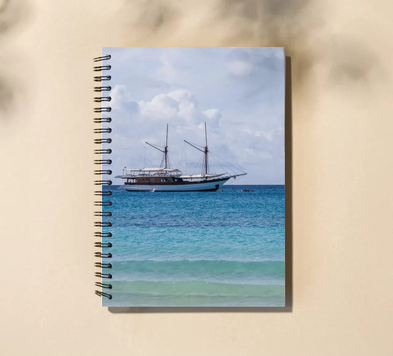 Sailing in the tropics spiral notebook by photolovers