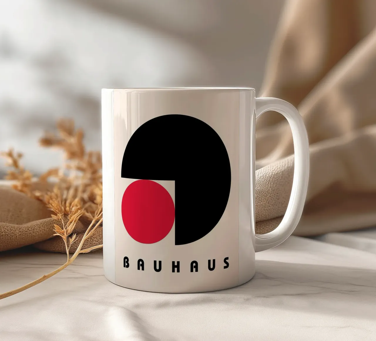 Bauhaus Circles Minimal tazza in ceramica da Casa Calm
