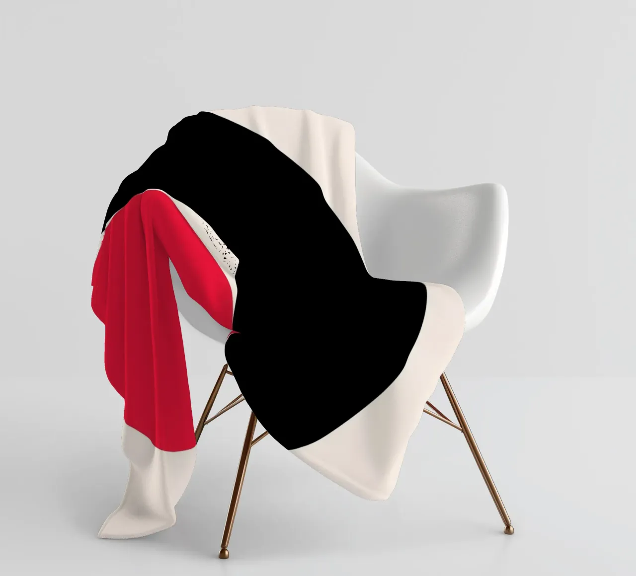 Bauhaus Circles Minimal coperta in pile da Casa Calm
