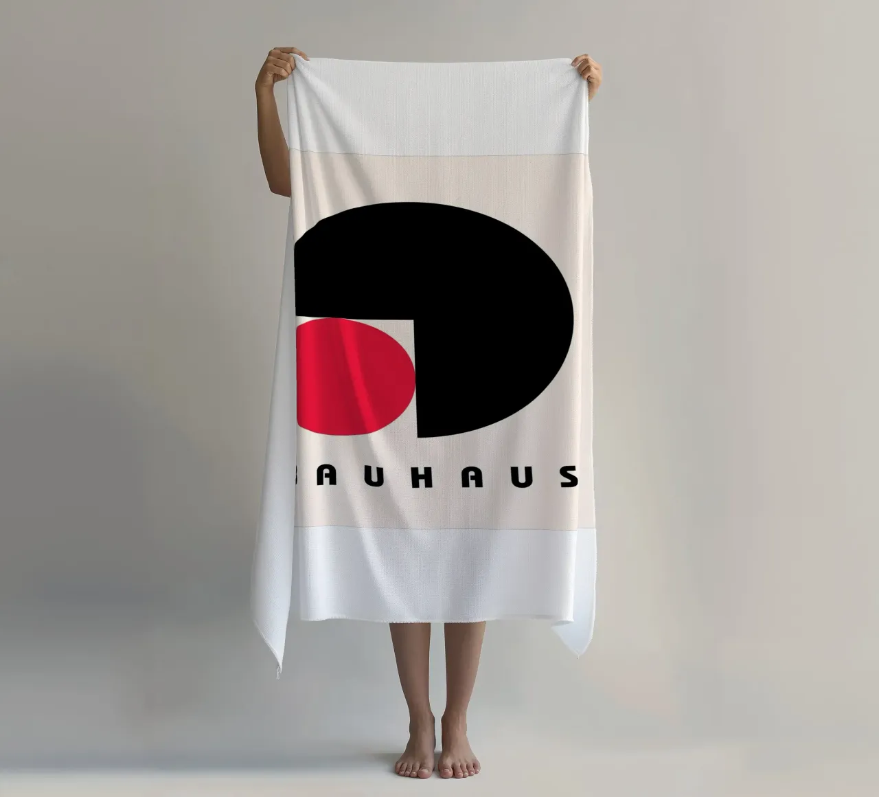 Bauhaus Circles Minimal telo mare da Casa Calm