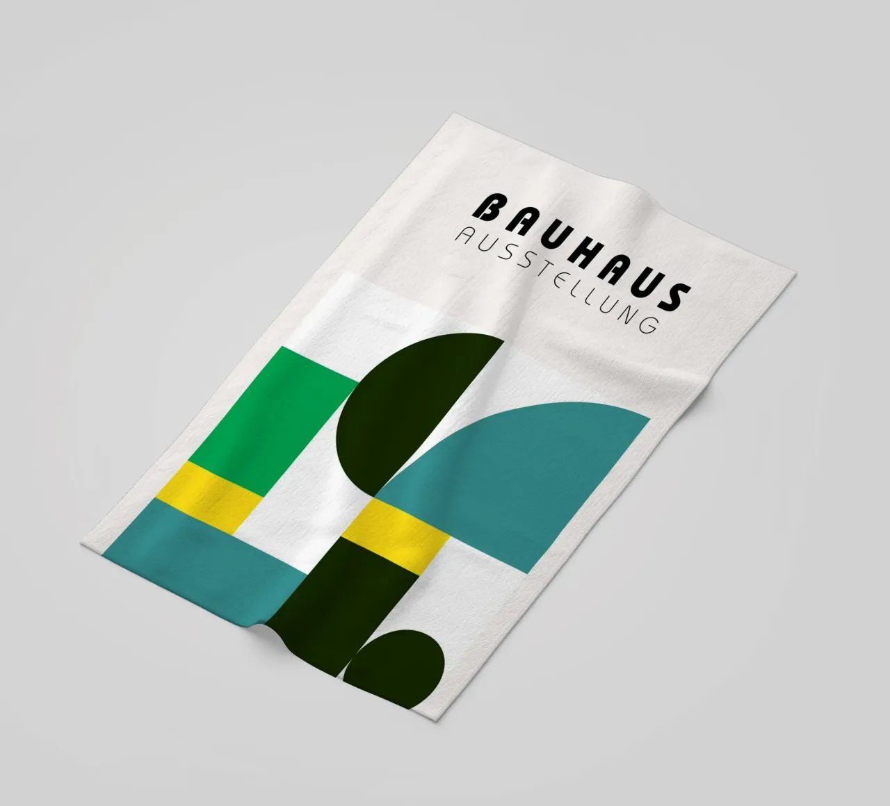 Mostra Bauhaus - Poster geometrico a colori moderno telo mare da Casa Calm