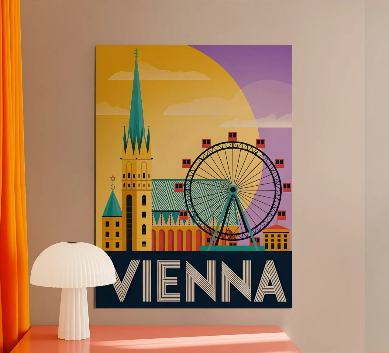 Vienne affiche de voyage vintage poster de Vintage Travel Art
