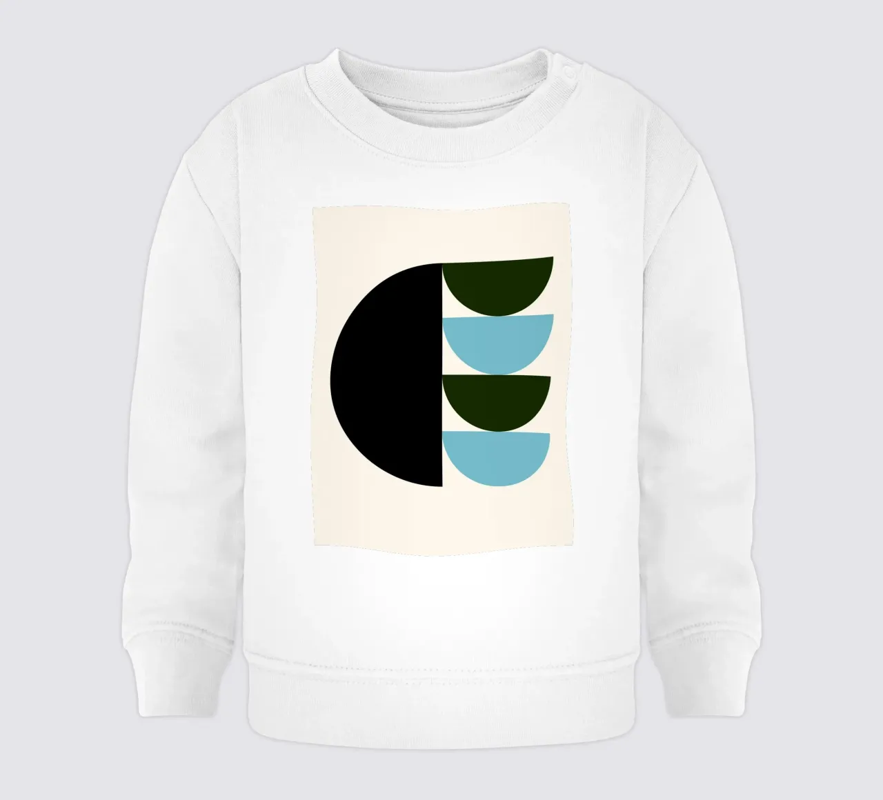 Composizione a semicerchio Bauhaus felpa neonato da Casa Calm