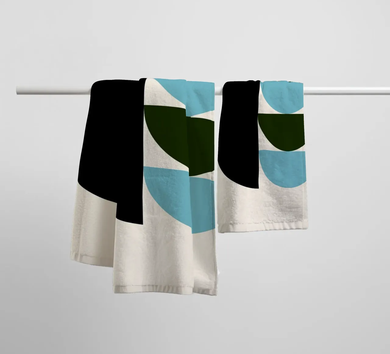 Composizione a semicerchio Bauhaus asciugamano da bagno da Casa Calm